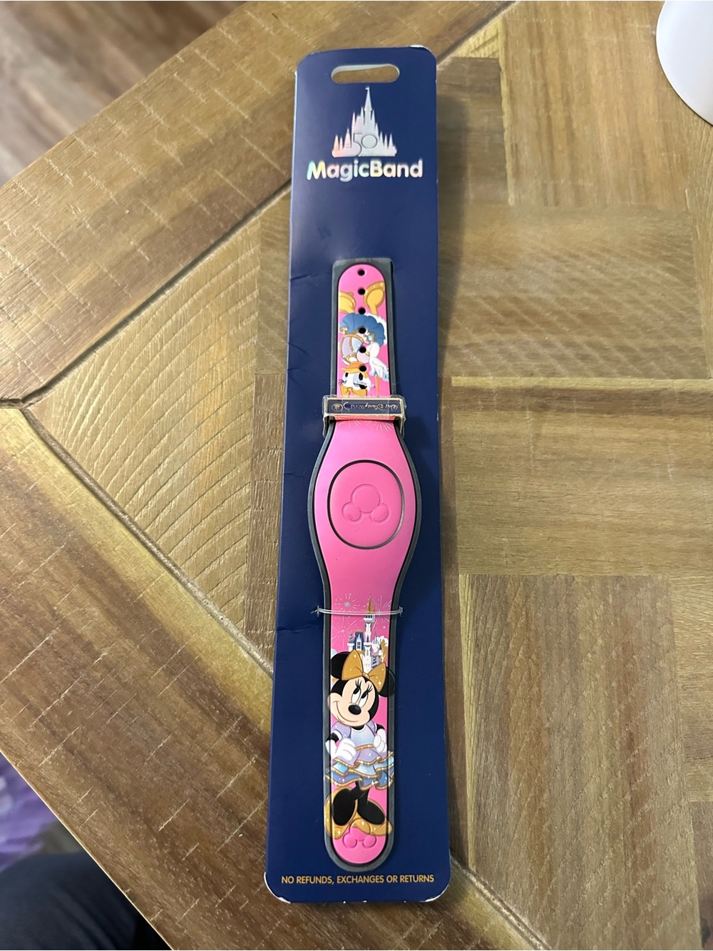 UNLINKED Disney Pink Minnie Mouse MagicBand 50th anniversary RARE
